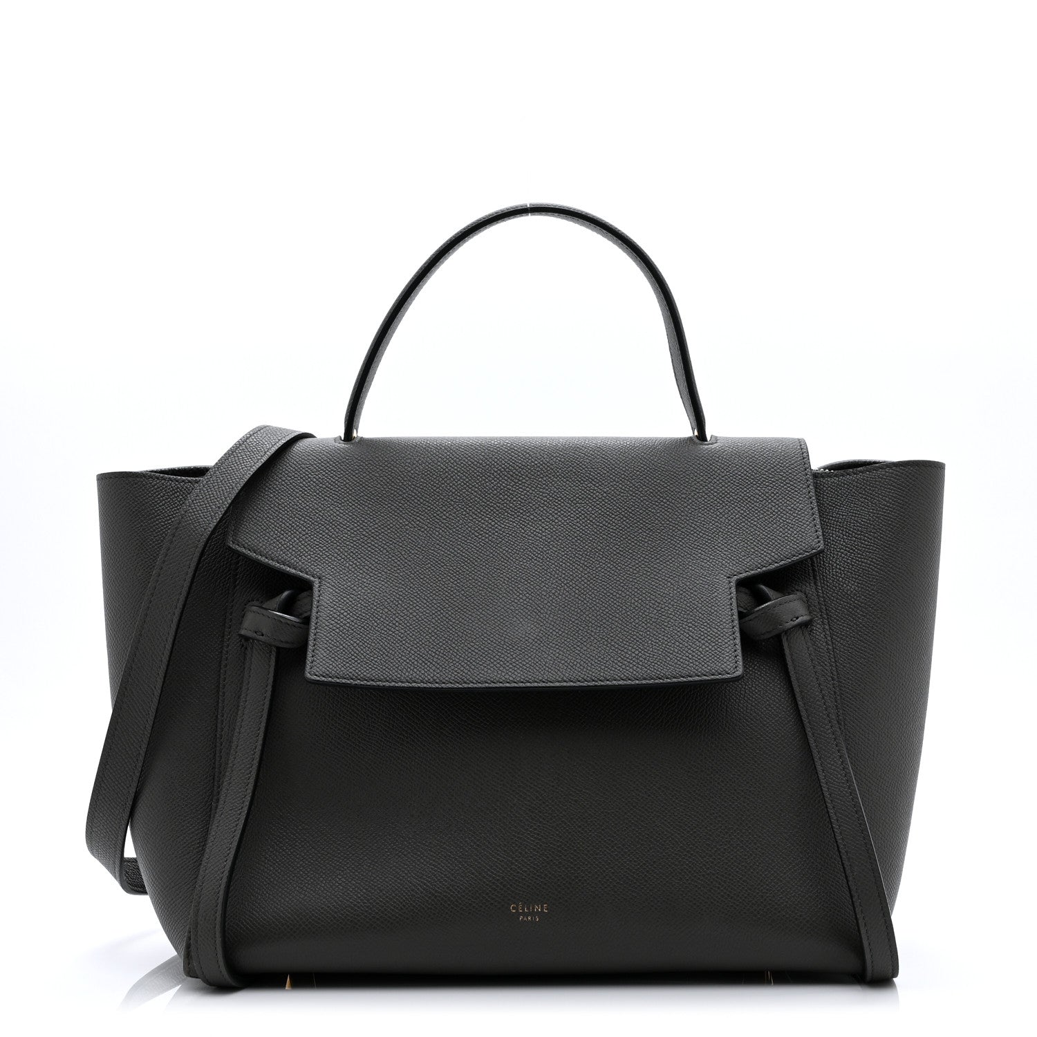 Grained Calfskin Mini Belt Bag Grey
