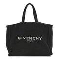 Raffia Large G Shopping Tote Black