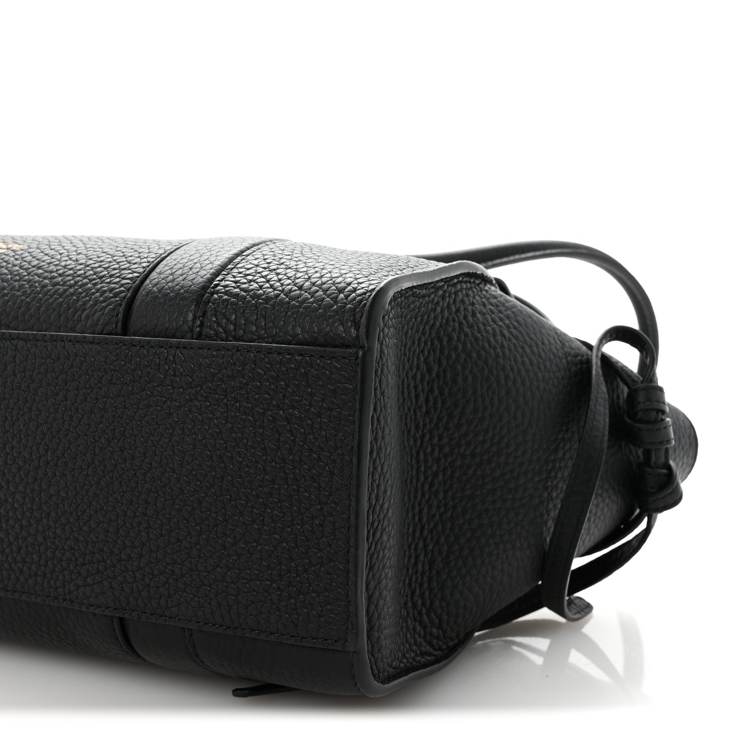 Heavy Grain Small Soft Bayswater Satchel Black