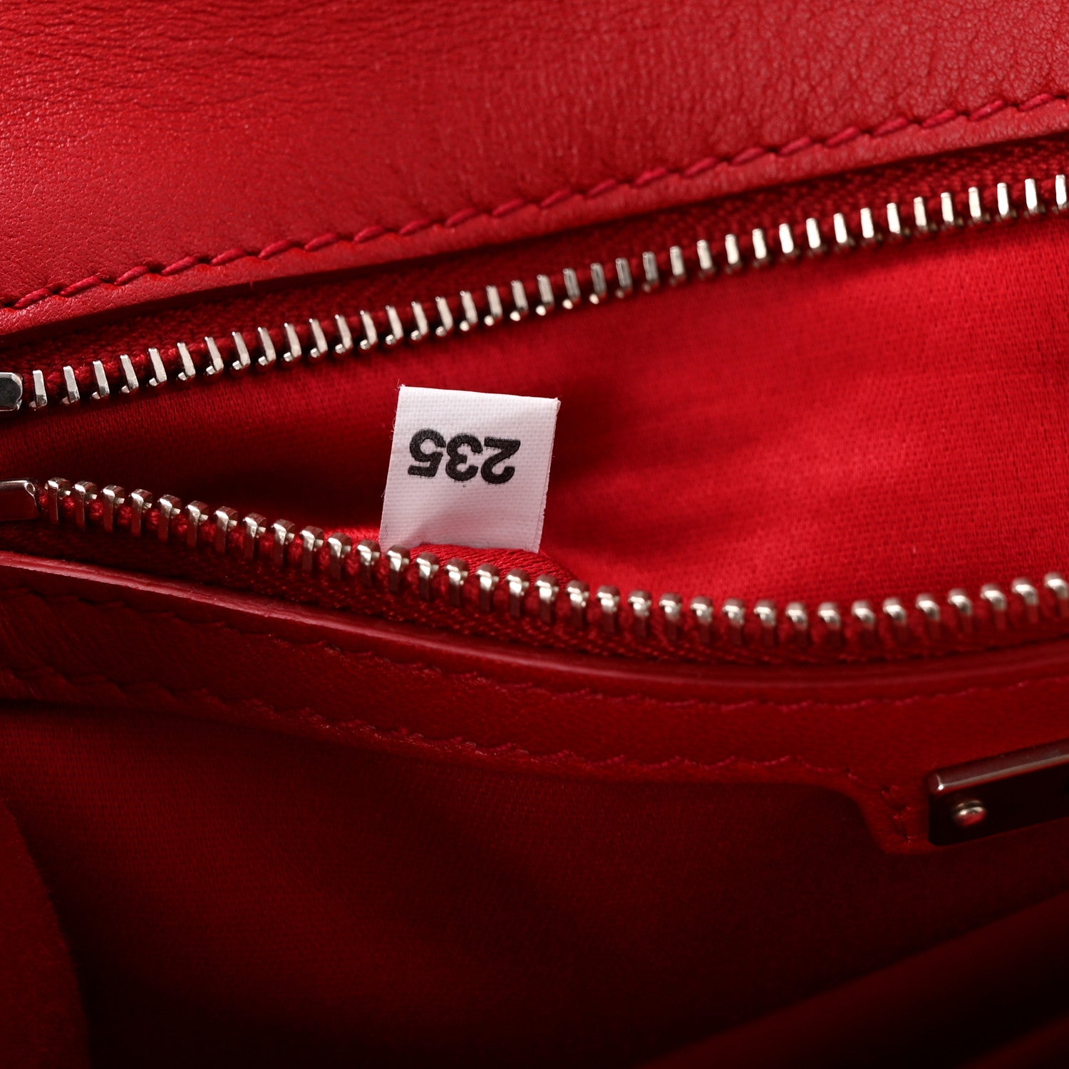 Nappa Matelasse Madras Crystal Embellished Shoulder Bag Fuoco