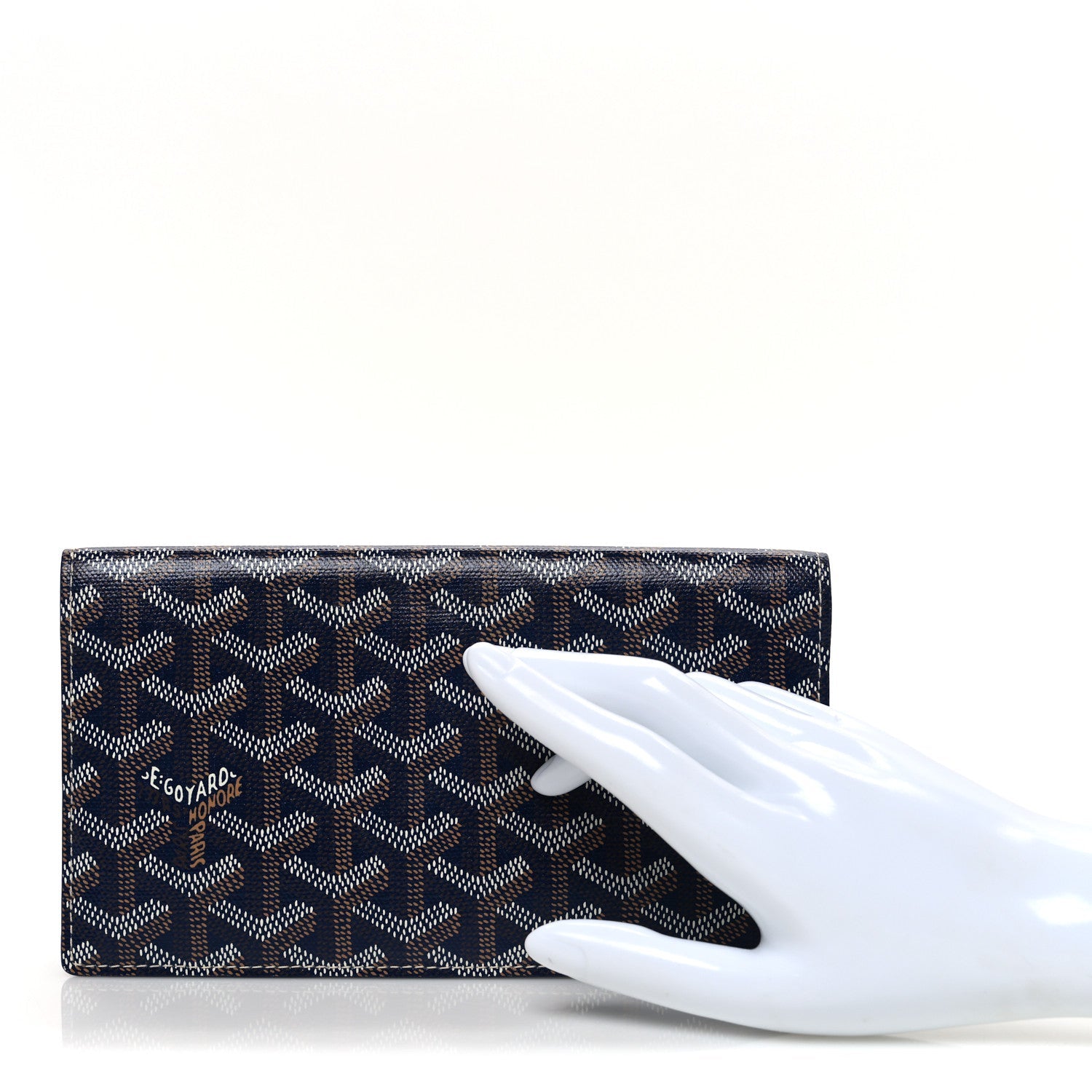 Goyardine Richelieu Wallet Navy