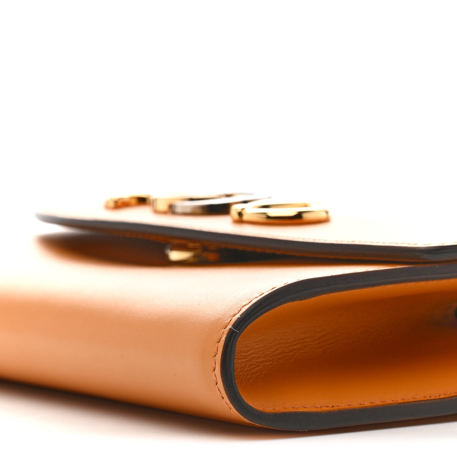 Shibuya Calfskin Mini Zumi Shoulder Bag Sun Oil