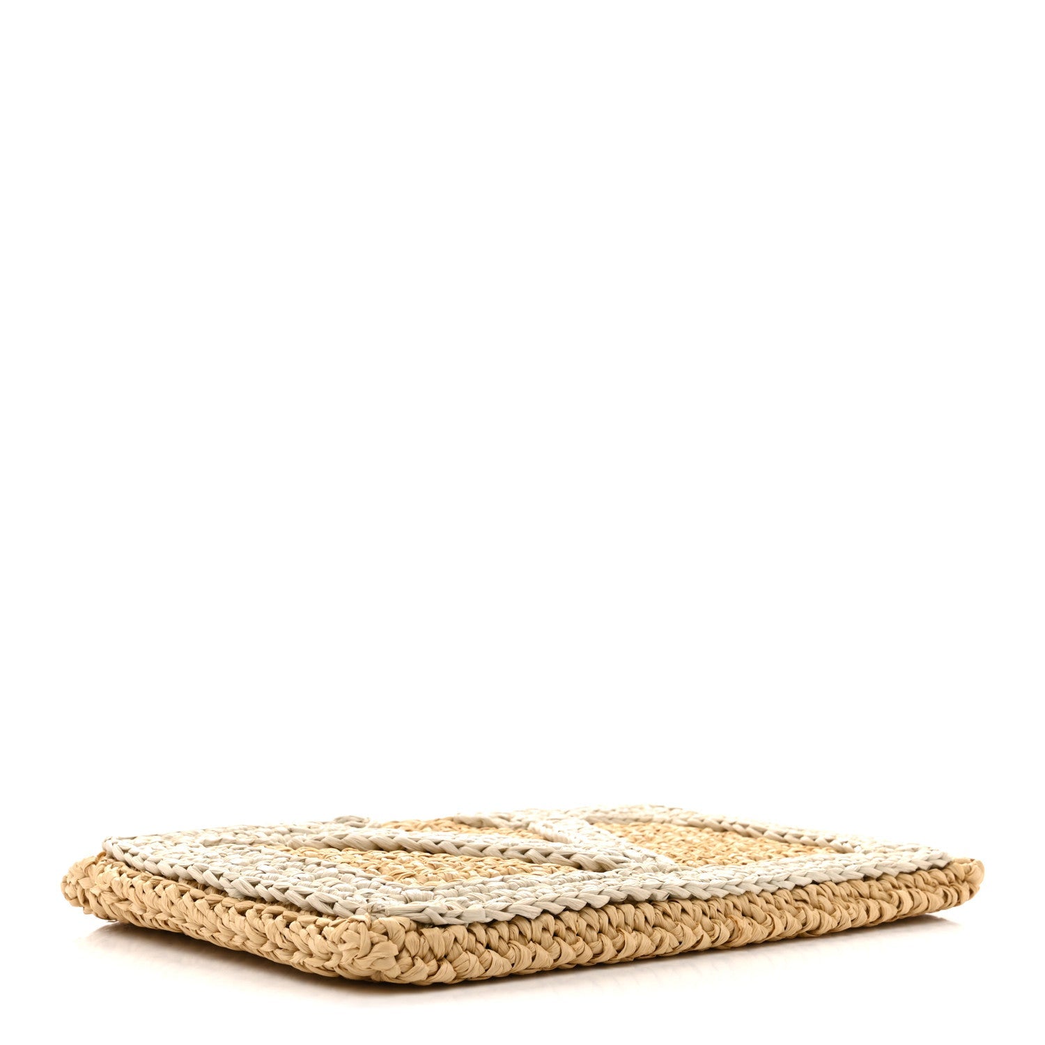 Raffia Viva Superstar Clutch Naturale Butter