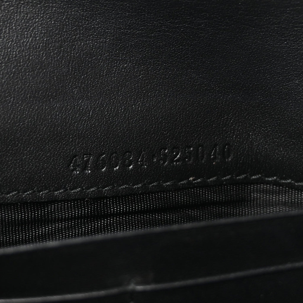 Calfskin Sylvie Continental Wallet Black