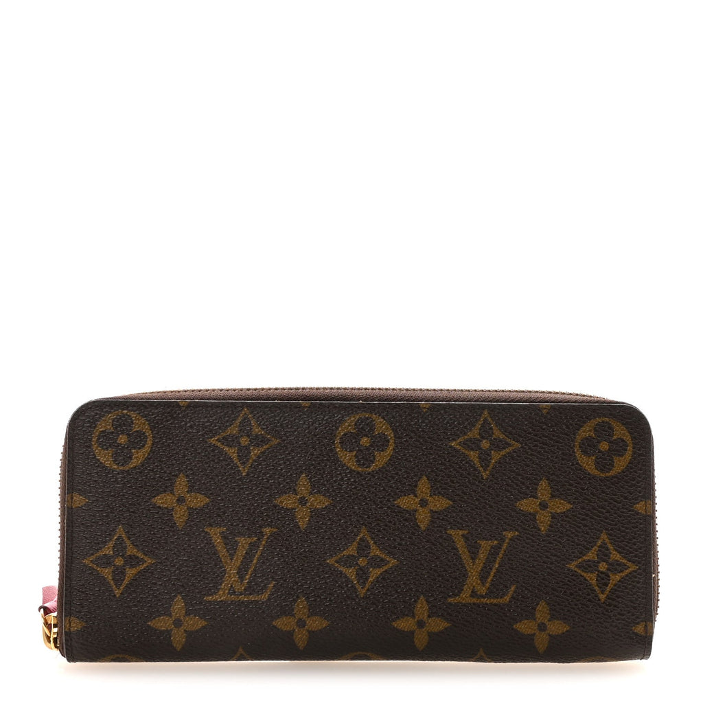 Monogram Clemence Wallet Fuchsia