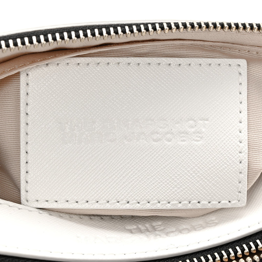 Saffiano Small Snapshot Camera Bag White