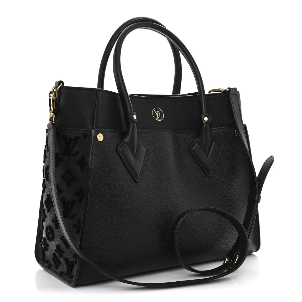 Calfskin Monogram Tufting On My Side Black