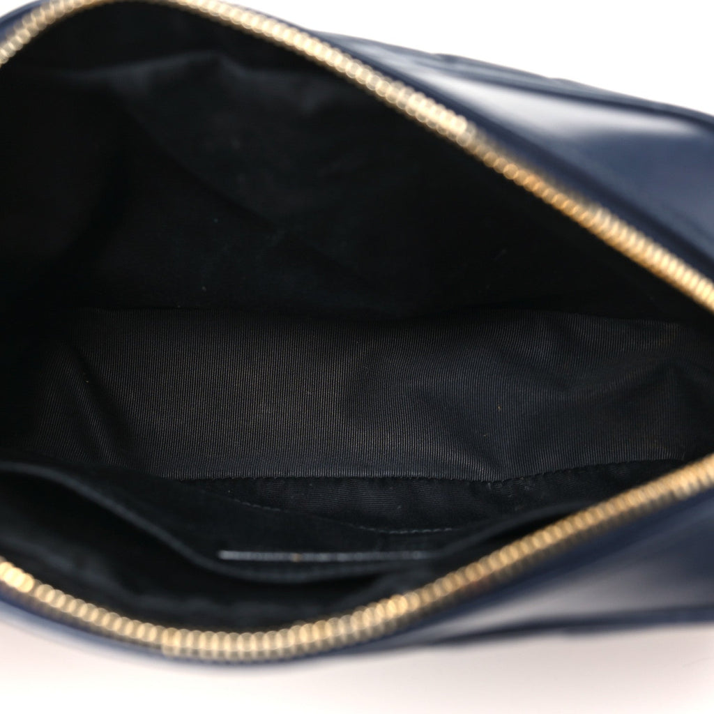 Calfskin Matelasse Monogram Lou Camera Bag Deep Marine