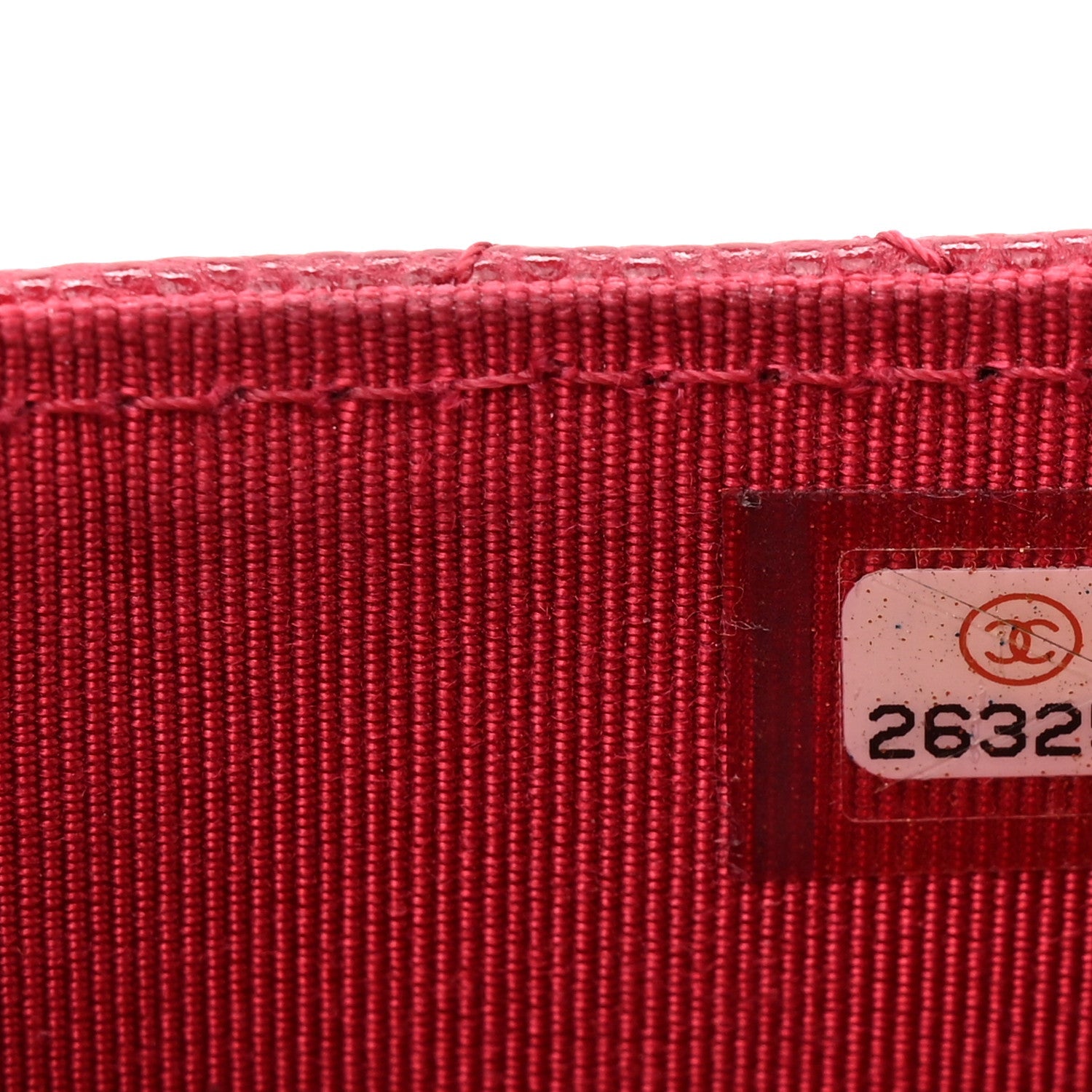 Caviar Quilted Flap  Holder Wallet Red
