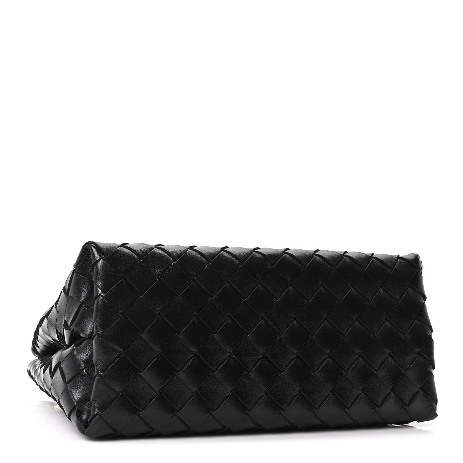Nappa Intrecciato Small Andiamo With Chain Shoulder Bag Black