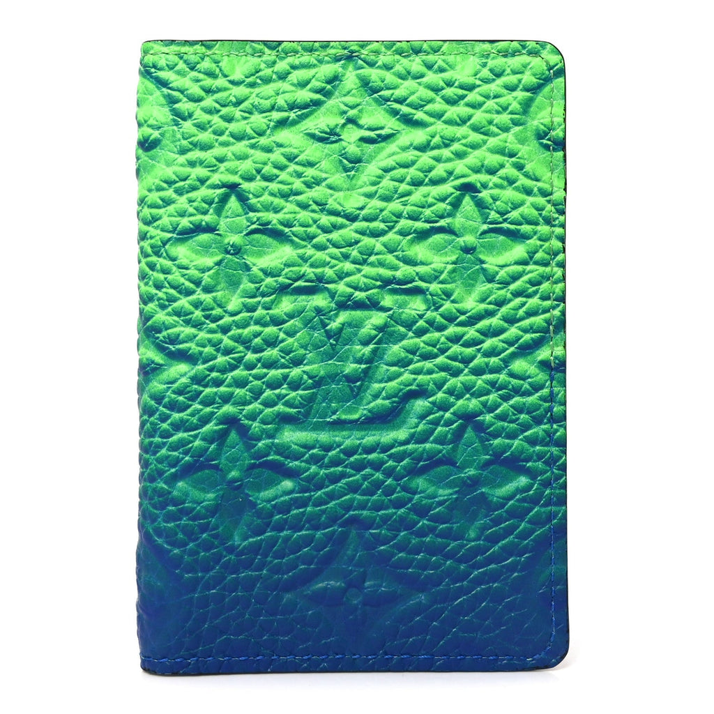 Taurillon Illusion Pocket Organizer Bleu Vert