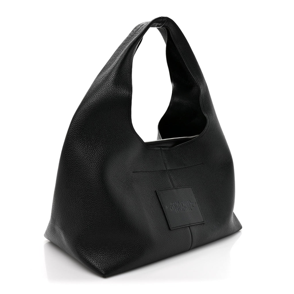 Grained Calfskin Medium The Sack Bag Black