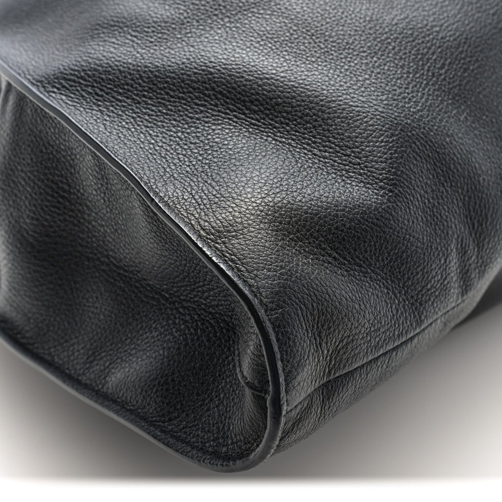 Calfskin Large Blondie Tote  Black