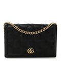 Calfskin GG Matelasse Chain Wallet Black