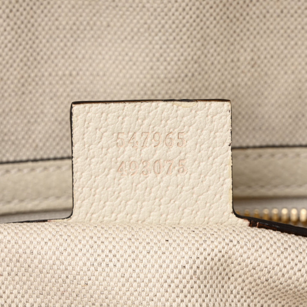 GG Supreme Monogram Flora Web Small Ophidia Day Backpack White