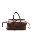 Supple Shiny Lambskin Medium New Luggage Brick