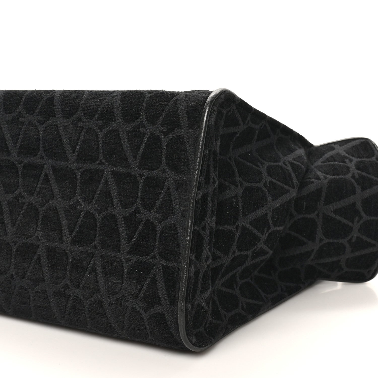 Toile Iconographe Goatskin Le Troisieme Shopping Bag Black