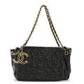 Patent Puzzle Accordion Flap Bag Black