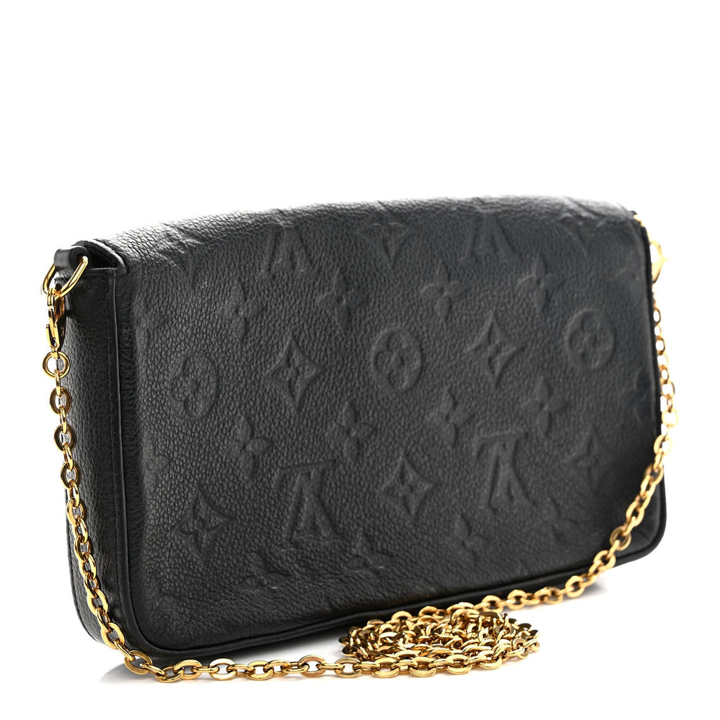 Empreinte Pochette Felicie Chain Wallet Black
