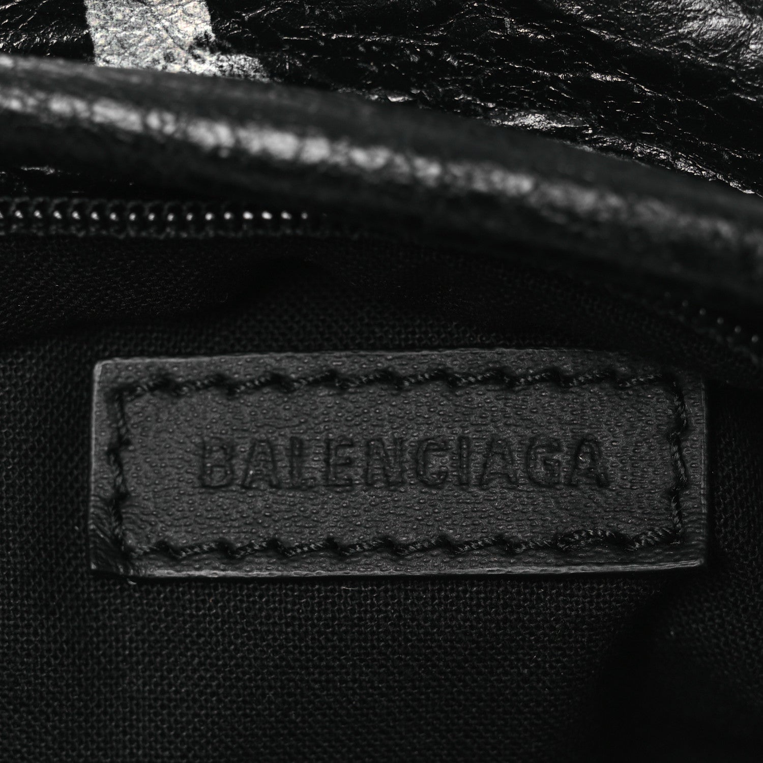 Agneau Arena Graffiti All Over Mini Explorer Crossbody Backpack  Black White