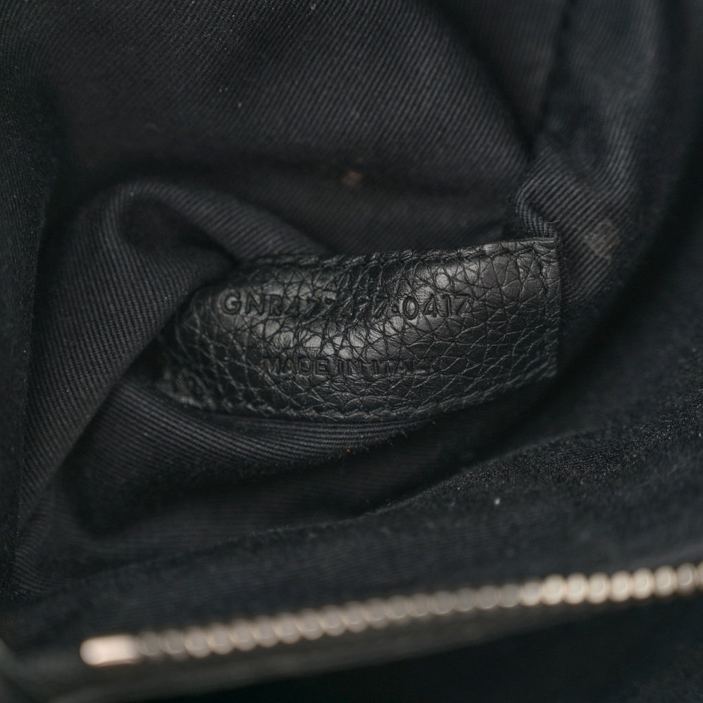 Grained Calfskin Baby Sac De Jour Souple Black