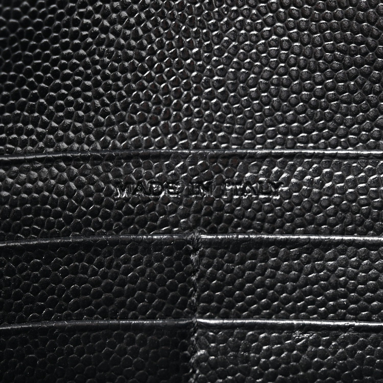 Grain De Poudre Matelasse Chevron Monogram Chain Wallet Black