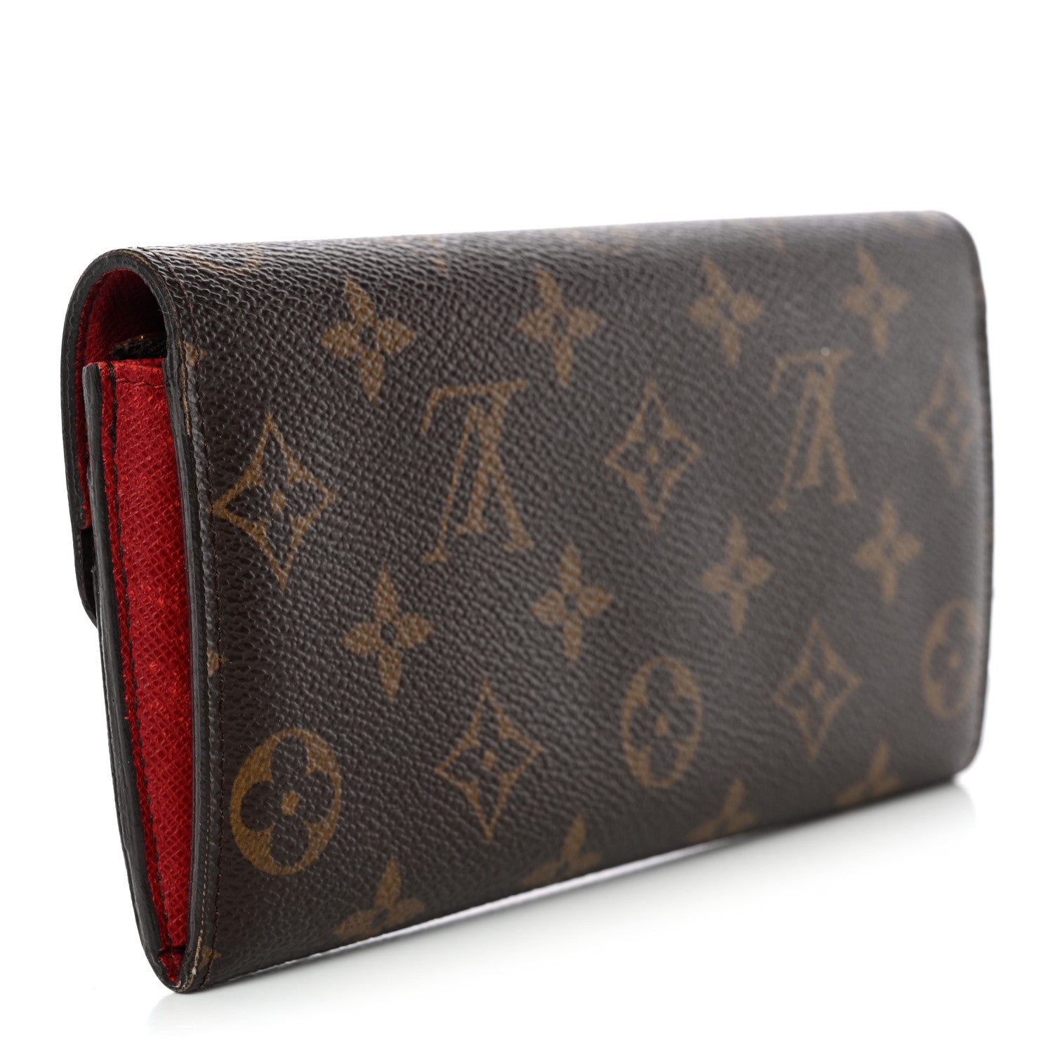 Monogram Emilie Wallet Red