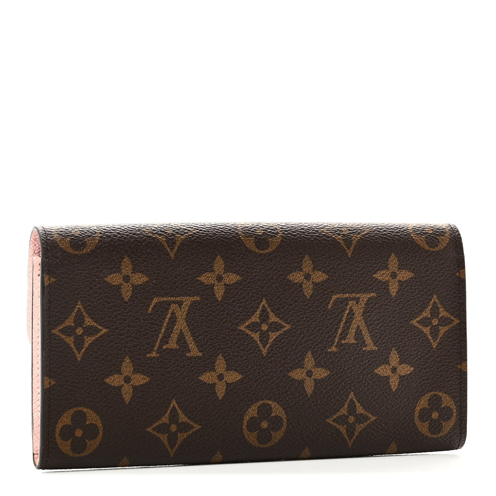 Monogram Emilie Wallet Rose Ballerine