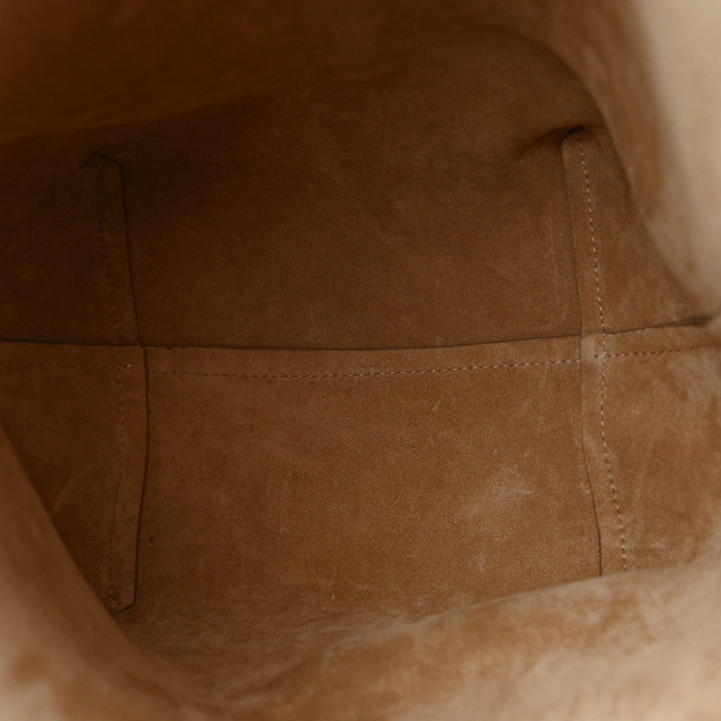 Grained Calfskin Medium N/S Park Tote Ivory