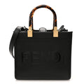 Vitello King Plexiglass Small Fendi Sunshine Shopper Tote Black