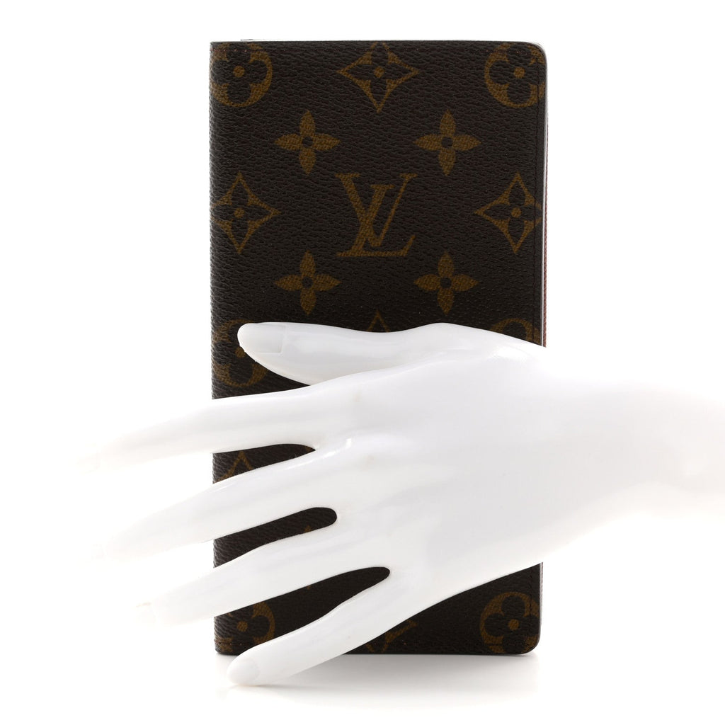 Monogram Checkbook Holder Case Wallet
