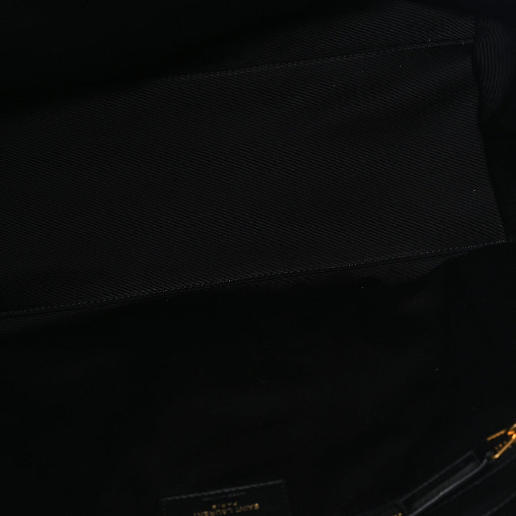 Lambskin Quilted Medium Icare Shopping Tote Black