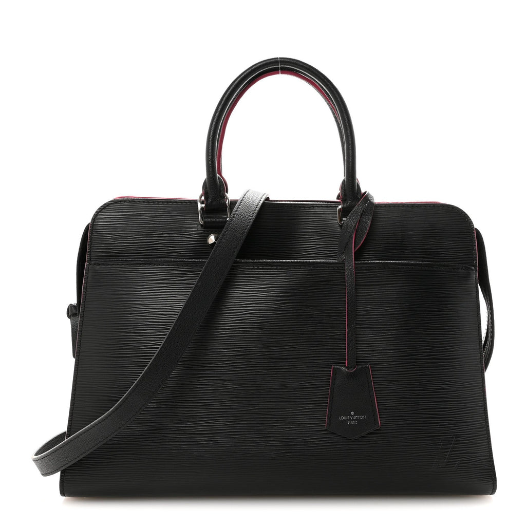 Epi Vaneau GM Black Hot Pink
