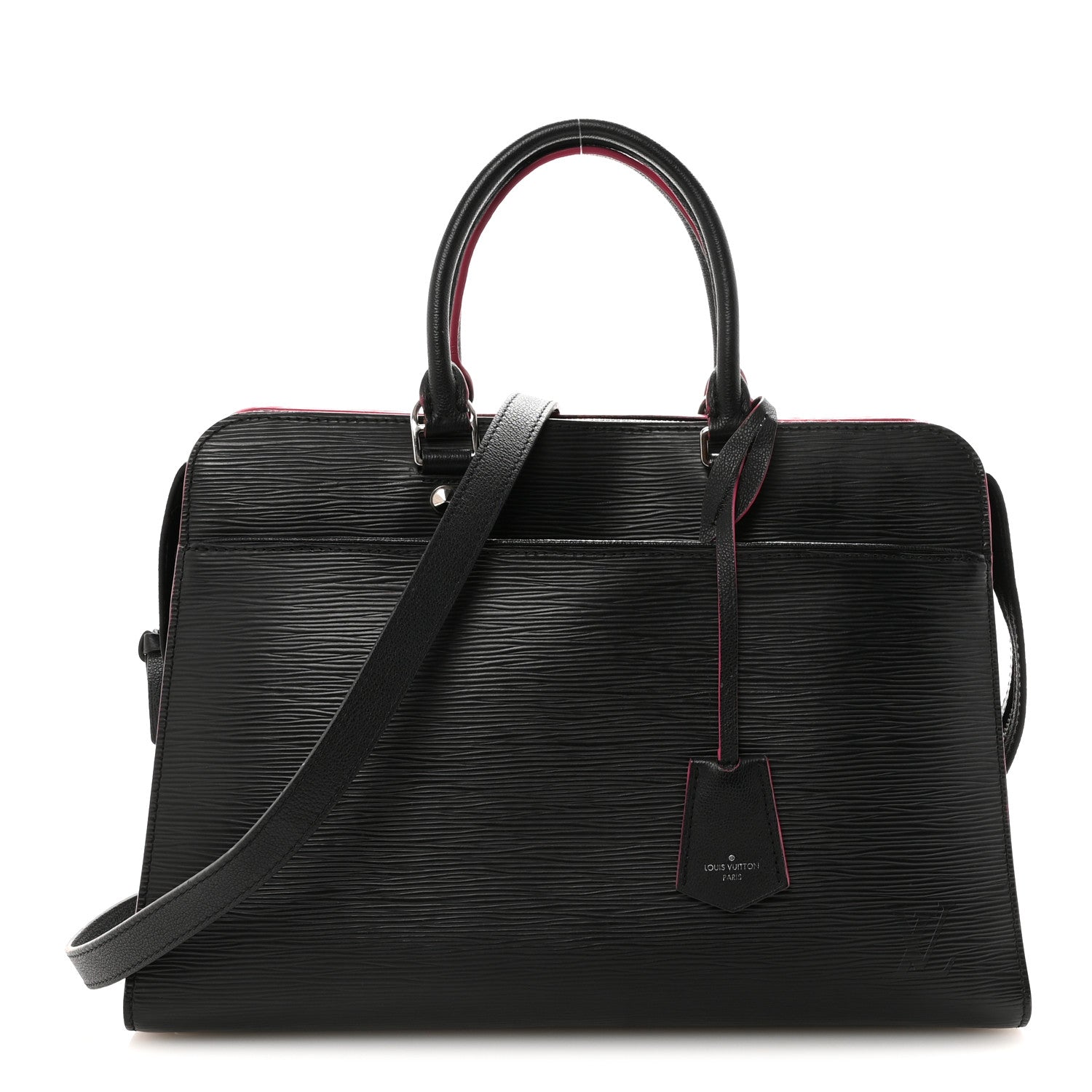 Epi Vaneau GM Black Hot Pink