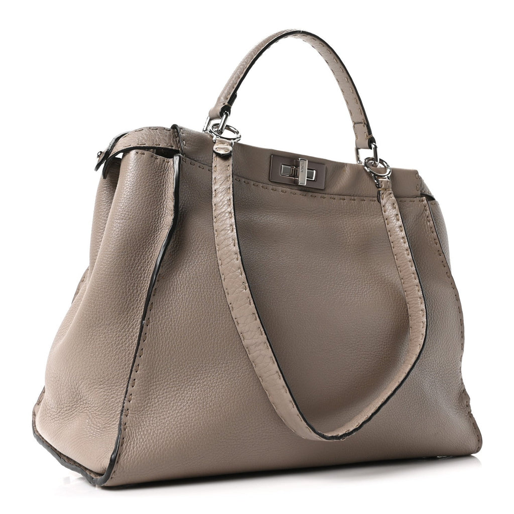 Cuoio Romano Selleria Large Peekaboo Iconic Satchel Corda