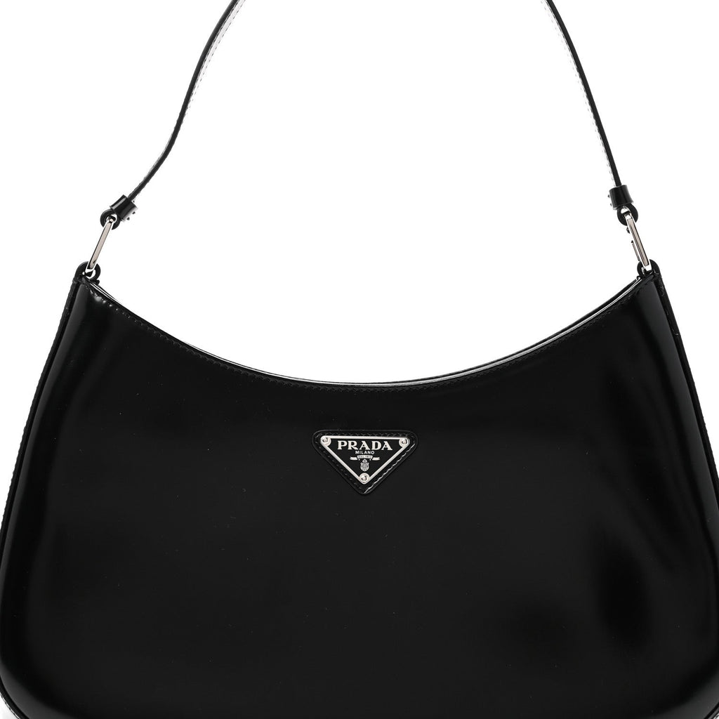 Spazzolato Cleo Shoulder Bag Black