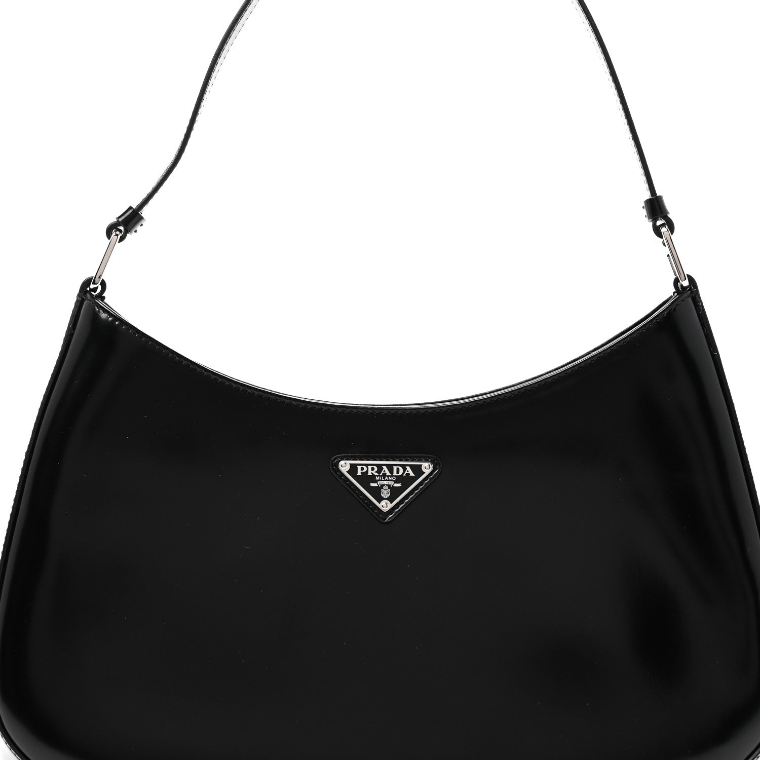 Spazzolato Cleo Shoulder Bag Black