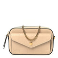 Calfskin GG Super Mini Debossed Chain Wallet Light Beige