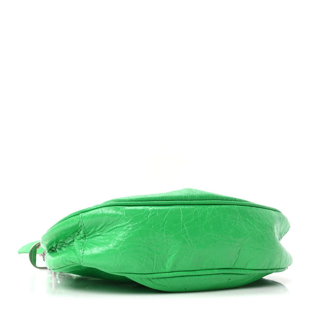 Agneau Arena Le Cagole Shoulder Bag XS Vivid Green