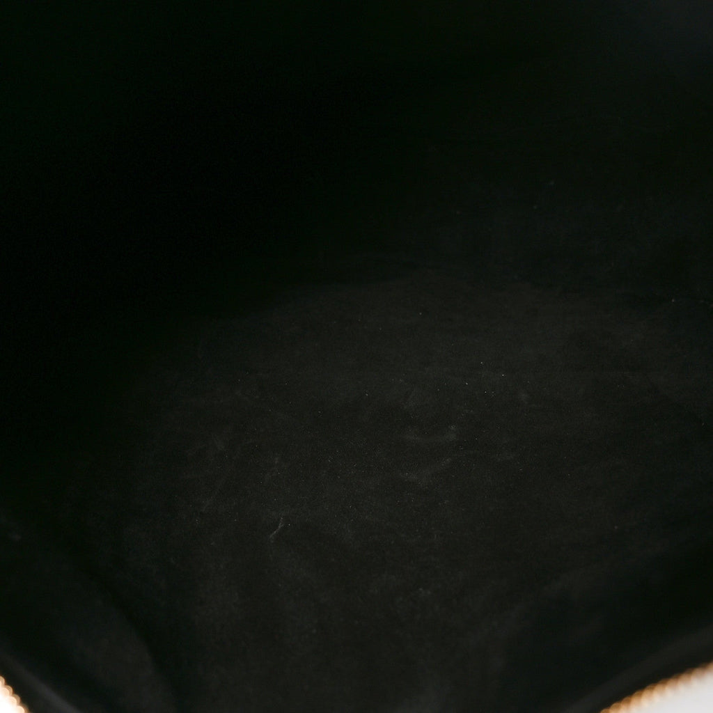 Supple Grained Calfskin Large Lulu Shoulder Bag Black