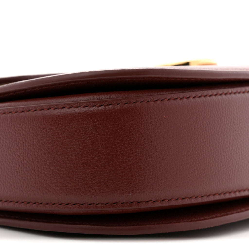 Grained Calfskin Ghiera Bag Azuki Beans