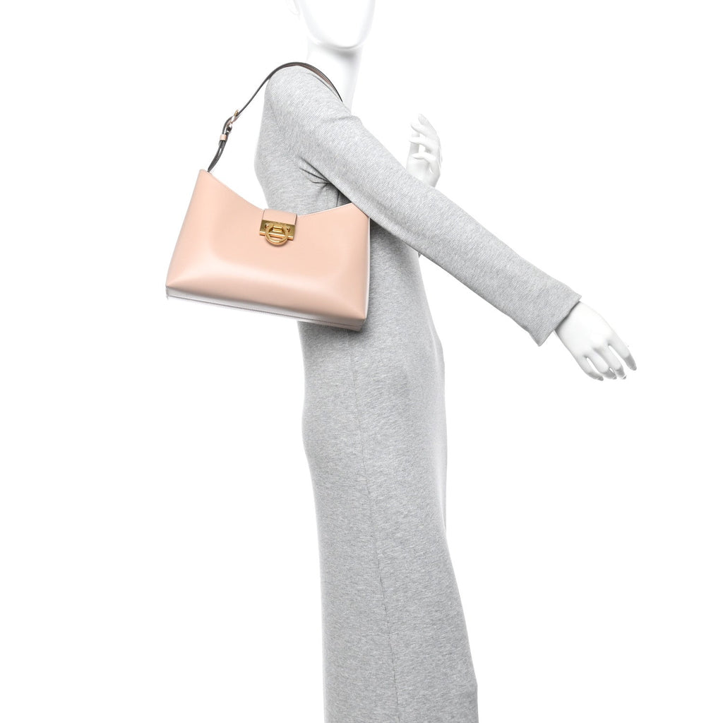 Calfskin Trifolio Shoulder Bag Amaretti