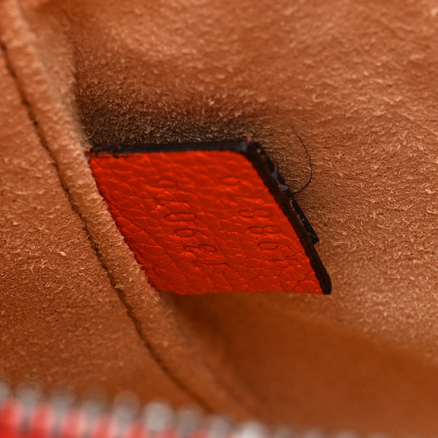Goatskin Mini Aphrodite Shoulder Bag Orange