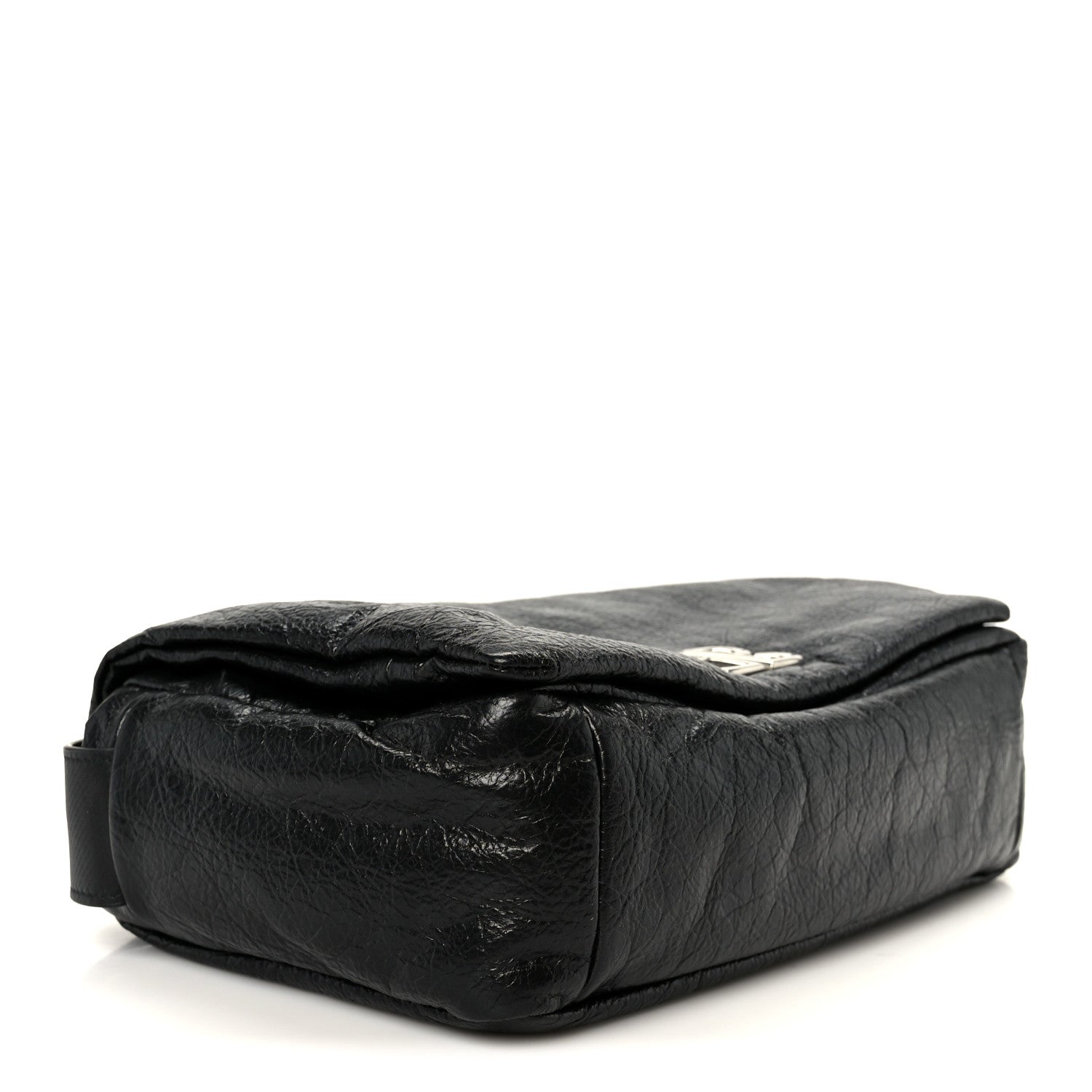 Arena Calfskin Small Monaco Flap Bag Black