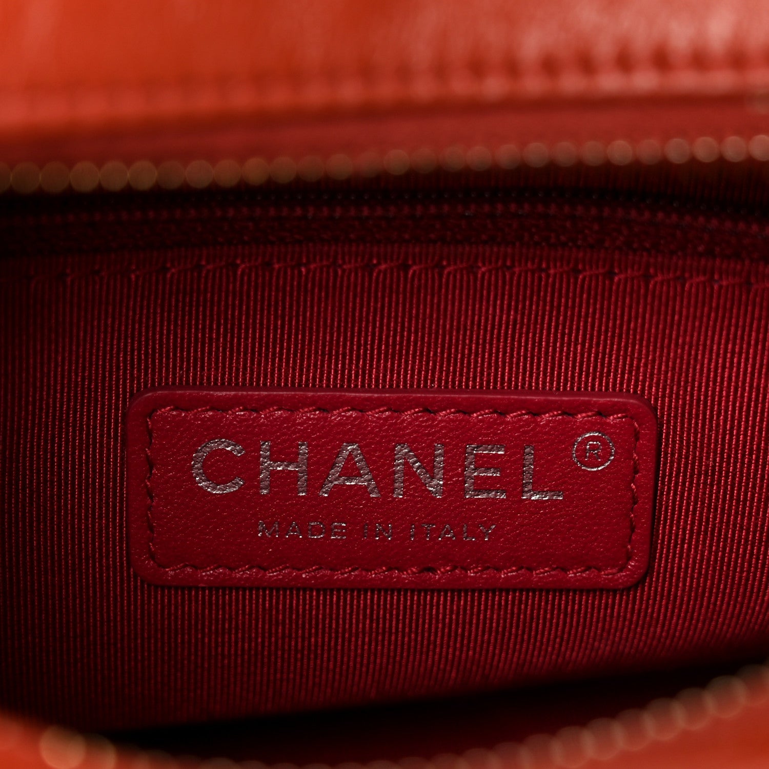 Aged Calfskin Quilted Small Gabrielle Hobo Red