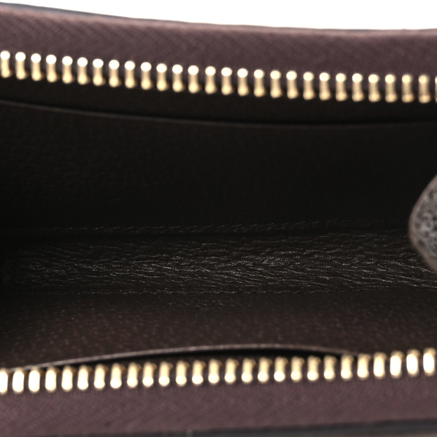 GG Supreme Monogram Textured Dollar Calfskin Web Ophidia Zip Around  Case Wallet Beige Ebony New Acero