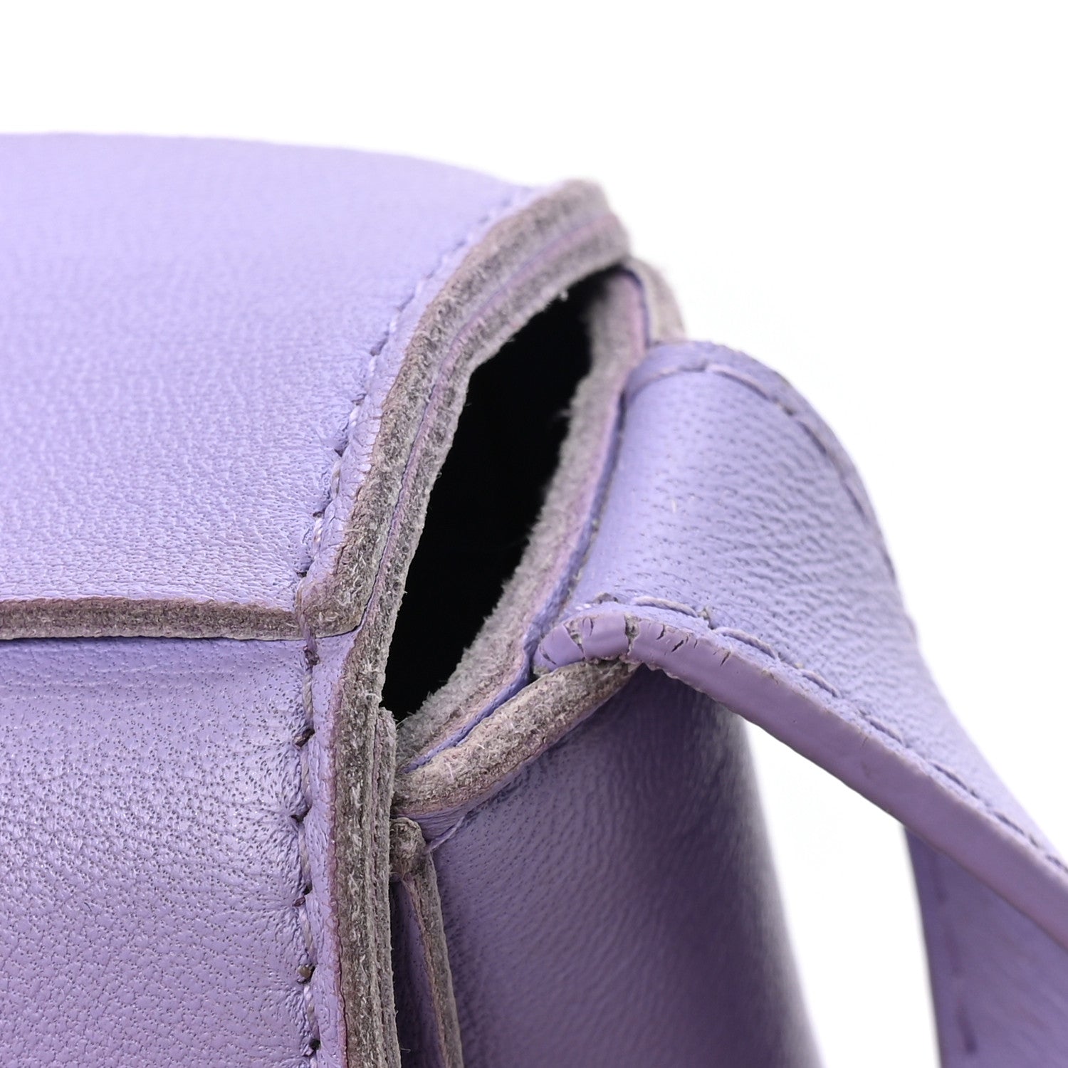 Lambskin Maxi Intrecciato Extra Mini Cassette Crossbody Bag Wisteria