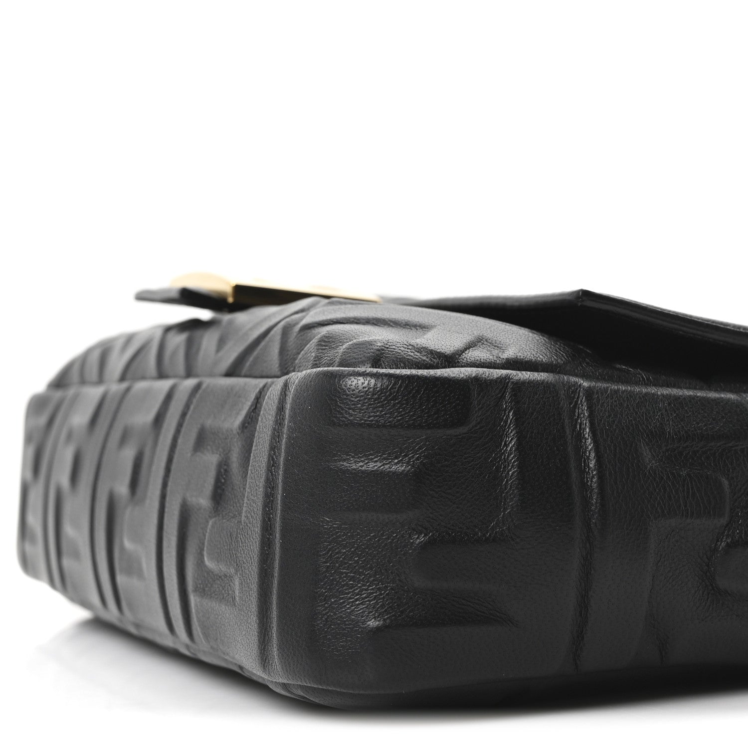Nappa FF 1974 Embossed Baguette Black