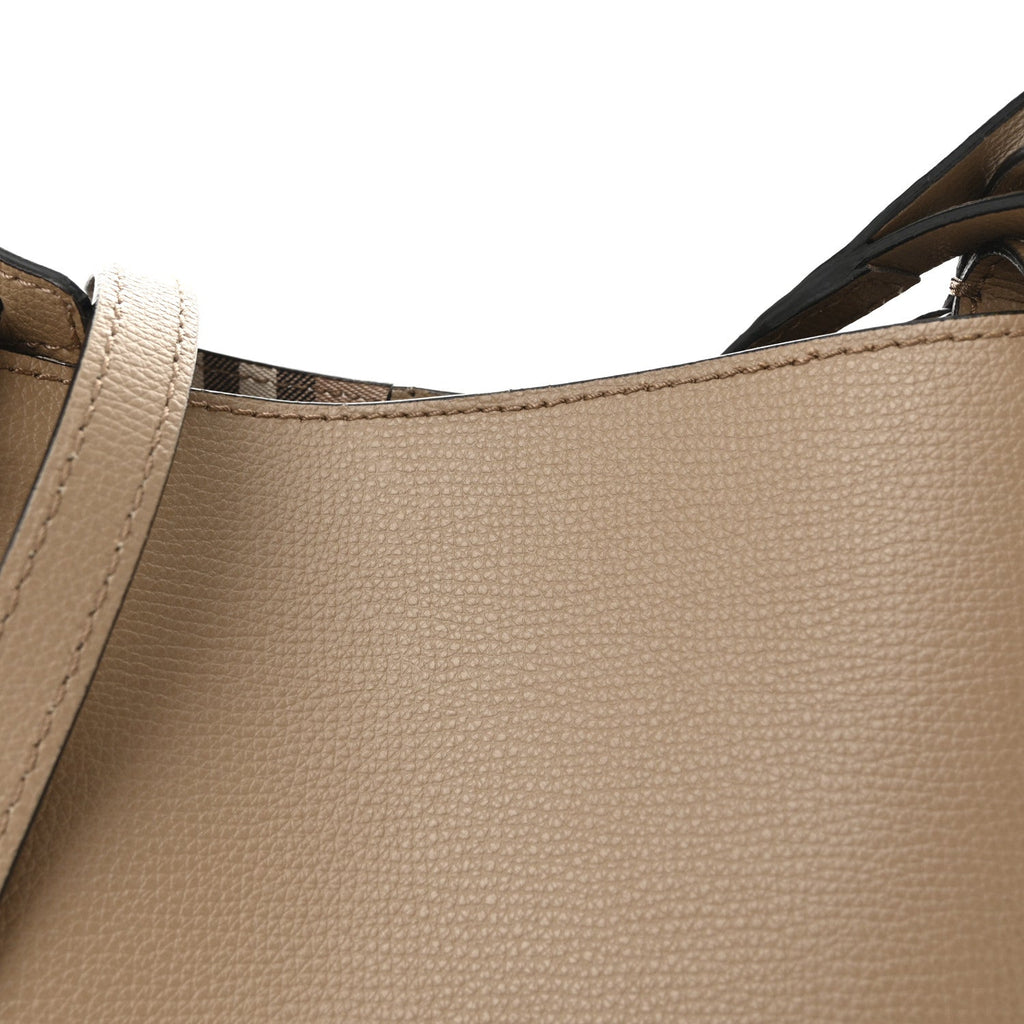 Haymarket Check Colours Small Lorne Bucket Crossbody Beige
