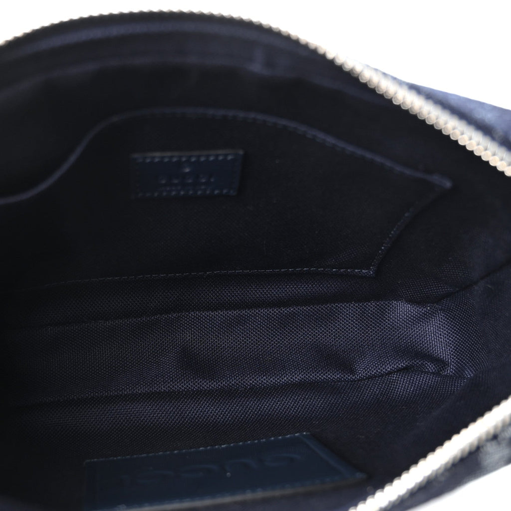 Denim GG Monogram Camouflage Small Crossbody Bag Blue